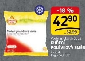 Směs kuřecí polévková mražená Vodňanské kuře