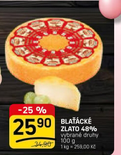 Sýr Blaťácké zlato Madeta