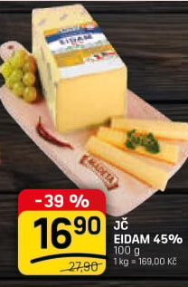 Sýr Eidam Jihočeský 45% Madeta