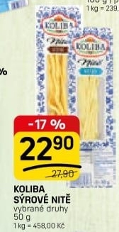 Sýrové nitě Koliba Bystřice pod Hostýnem