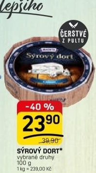 Sýrový dort tavený Madeta