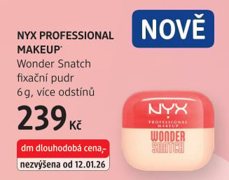 Fixační pudr Wonder Snatch Professional Makeup NYX