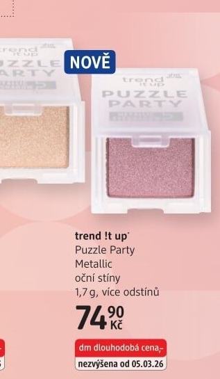Oční stíny Puzzle Party trend IT UP