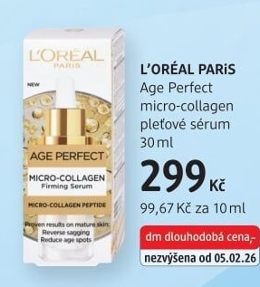 Pleťové sérum Age Perfect Micro-Collagen L'