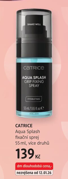 Sprej fixační Aqua Splash Catrice