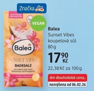 Sůl do koupele Balea