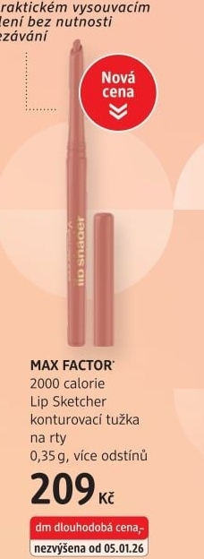Tužka na rty konturovací 2000 calorie Lip Sketcher Max Factor