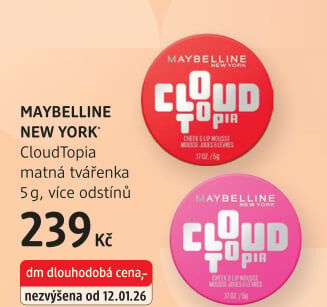 Tvářenka Cloudtopia Maybelline