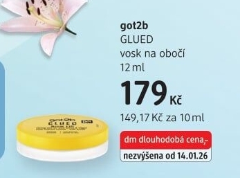 Vosk na obočí Glued Got2b Schwarzkopf