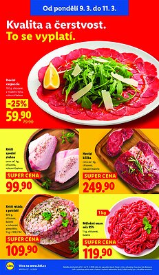 akční leták Lidl 9.3.2026-11.3.2026