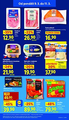 akční leták Lidl 9.3.2026-11.3.2026