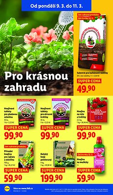 akční leták Lidl 9.3.2026-11.3.2026