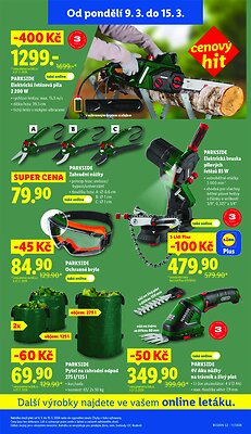 akční leták Lidl 9.3.2026-11.3.2026