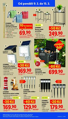 akční leták Lidl 9.3.2026-11.3.2026