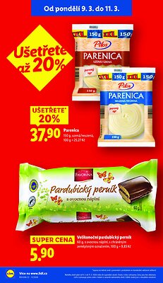 akční leták Lidl 9.3.2026-11.3.2026