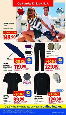 akční leták Lidl 9.3.2026-15.3.2026