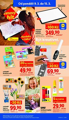 akční leták Lidl 9.3.2026-15.3.2026