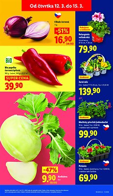 akční leták Lidl 12.3.2026-15.3.2026