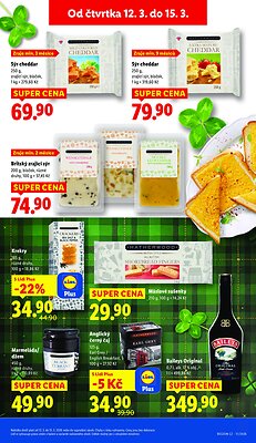 akční leták Lidl 12.3.2026-15.3.2026