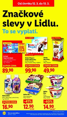 akční leták Lidl 12.3.2026-15.3.2026