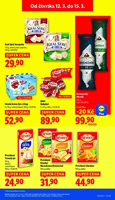 akční leták Lidl 12.3.2026-15.3.2026