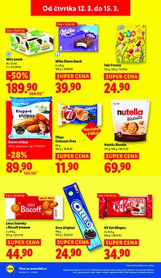 akční leták Lidl 12.3.2026-15.3.2026