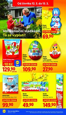 akční leták Lidl 12.3.2026-15.3.2026