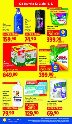akční leták Lidl 12.3.2026-15.3.2026