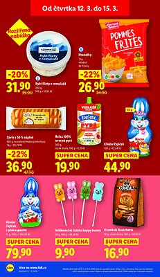 akční leták Lidl 12.3.2026-15.3.2026