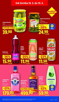 akční leták Lidl 12.3.2026-15.3.2026