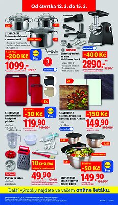 akční leták Lidl 12.3.2026-15.3.2026
