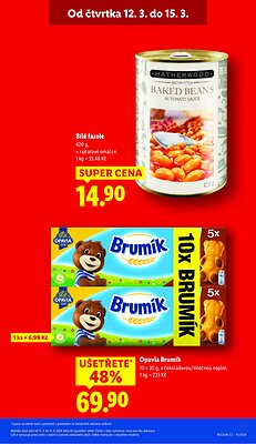 akční leták Lidl 12.3.2026-15.3.2026
