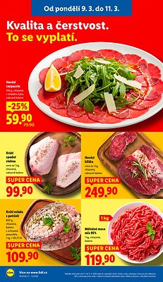 akční leták Lidl 9.3.2026-11.3.2026