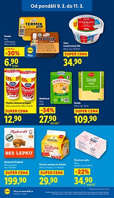 akční leták Lidl 9.3.2026-11.3.2026