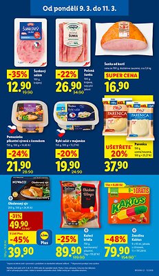 akční leták Lidl 9.3.2026-11.3.2026