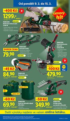 akční leták Lidl 9.3.2026-11.3.2026