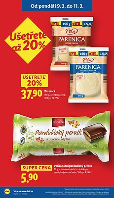 akční leták Lidl 9.3.2026-11.3.2026