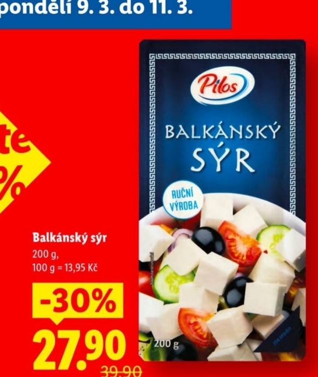 Balkánský sýr Pilos