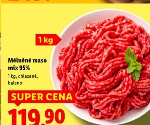 Mělněné maso mix