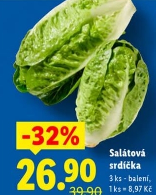 Salátová srdíčka