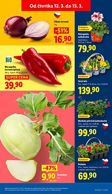akční leták Lidl 12.3.2026-15.3.2026