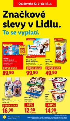 akční leták Lidl 12.3.2026-15.3.2026