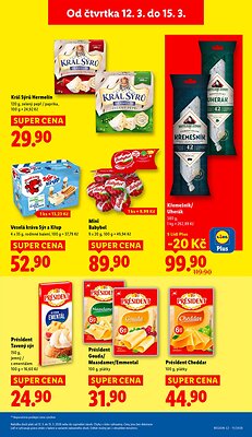 akční leták Lidl 12.3.2026-15.3.2026