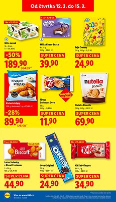 akční leták Lidl 12.3.2026-15.3.2026