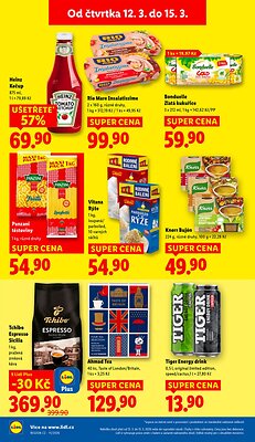 akční leták Lidl 12.3.2026-15.3.2026