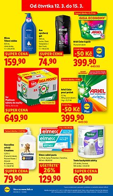 akční leták Lidl 12.3.2026-15.3.2026