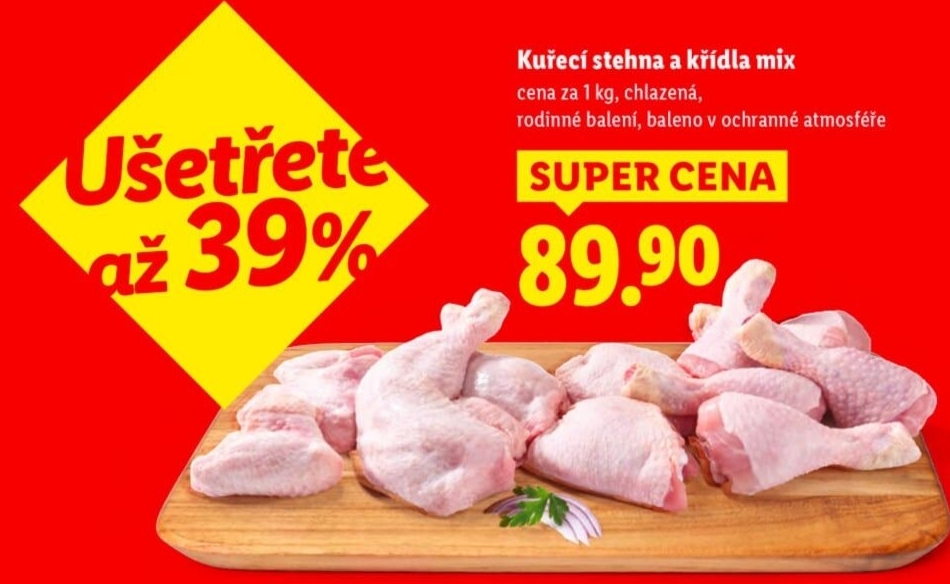 Kuřecí stehna a křídla mix