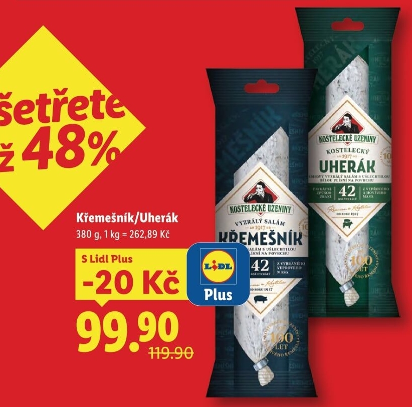 Salám Křemešník kostelecký Kostelecké uzeniny