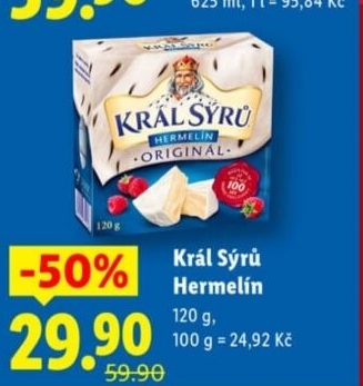 Sýr Hermelín Král sýrů