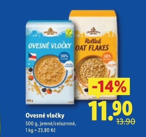 Vločky ovesné Crownfield